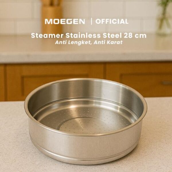 MOEGEN Steamer Stainless Steel Kukusan / Dandang 28 cm