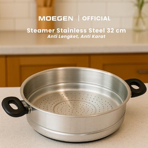 MOEGEN Steamer Stainless Steel Kukusan / Dandang 32 cm