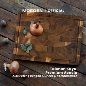 MOEGEN Premium Acacia Cutting Board (Ukuran Besar / Large)
