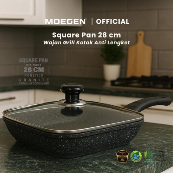 MOEGEN Square Pan 28cm Grill Roaster