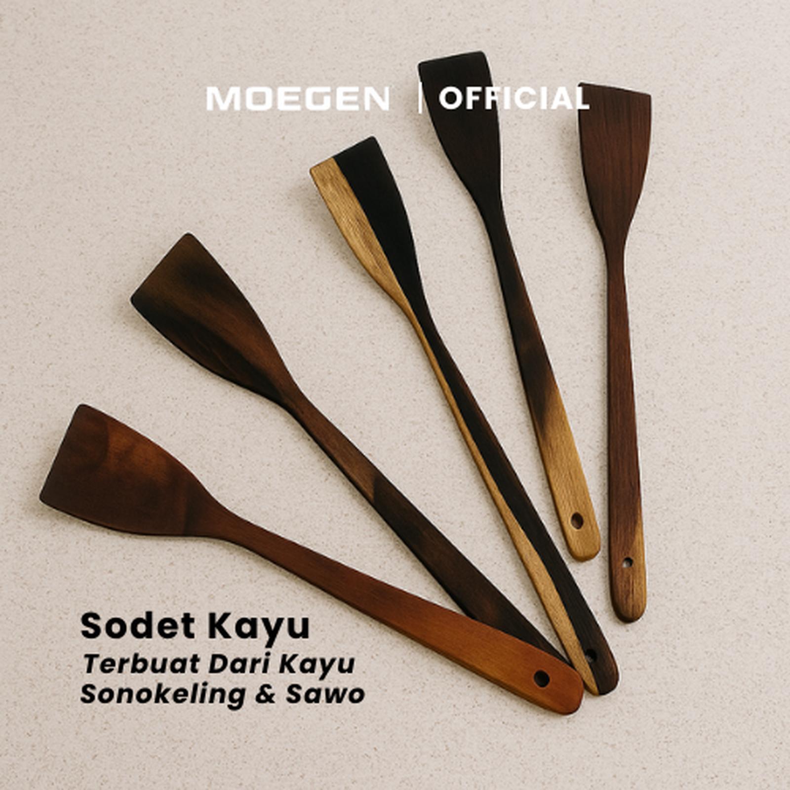 Spatula Kayu Sawo / Sodet Kayu Sonokeling Food Grade - Sonokeling