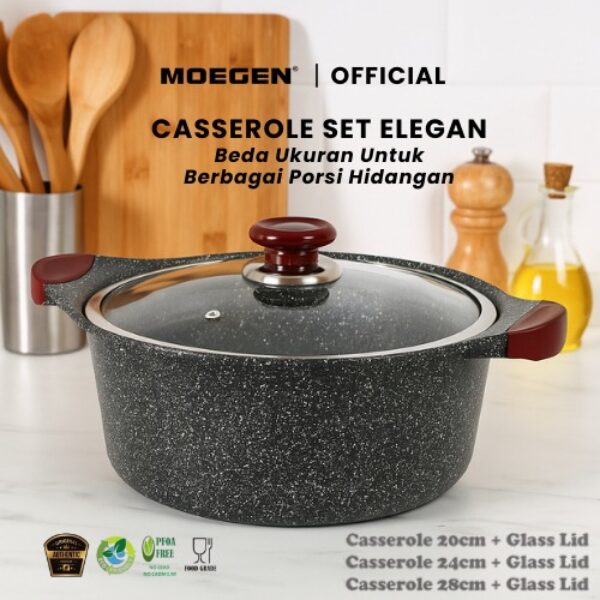 MOEGEN 6pcs Casserole Set