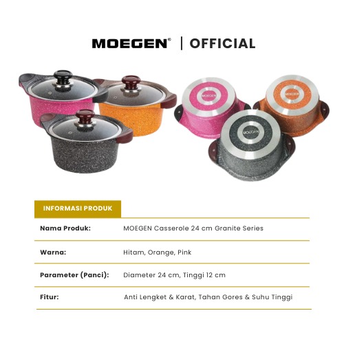 MOEGEN 6pcs Casserole Set - Gambar 5
