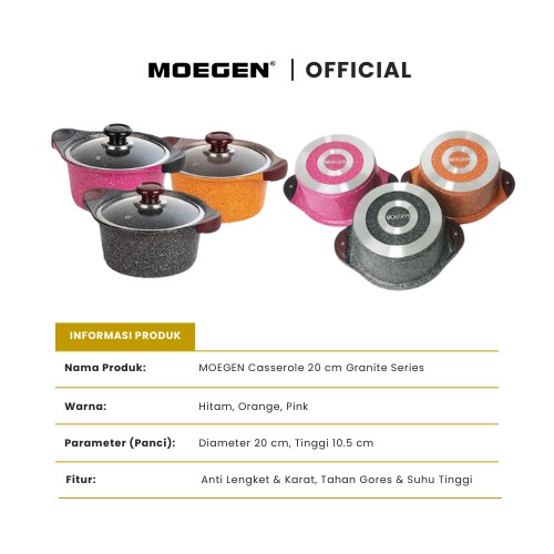 MOEGEN 6pcs Casserole Set - Gambar 6